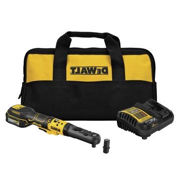 CORDLESS RATCHETS | Dewalt DCF510GE1 20V MAX XR Brushless Lithium-Ion 3/8 in. and 1/2 in. Cordless Sealed Head Ratchet Kit with POWERSTACK Battery (1.7 Ah)